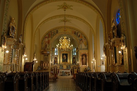 Wnętrze kościoła pw. św. Mikołaja